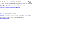 Desktop Screenshot of gisdatarequest.denverwater.org